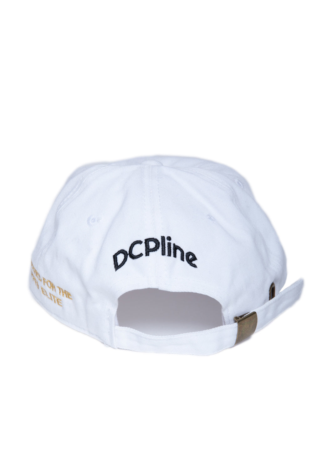 DCP Dad Hat White w Black