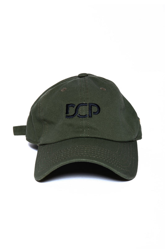 DCP Dad Hat Olive w Black
