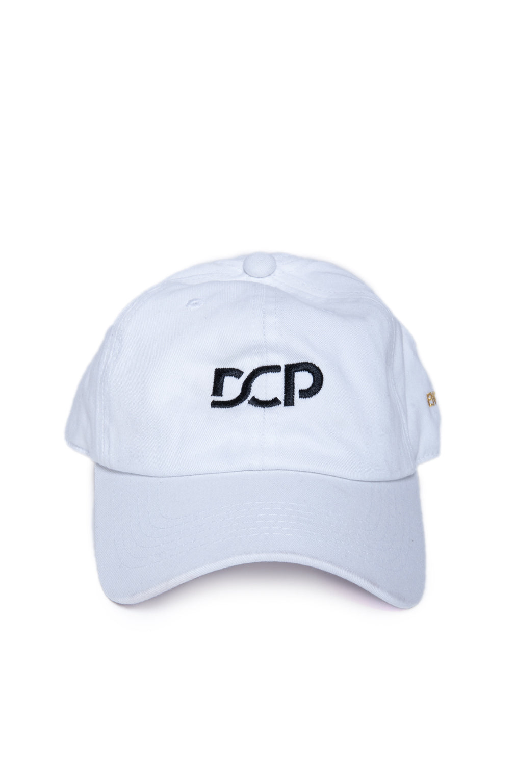 DCP Dad Hat White w Black